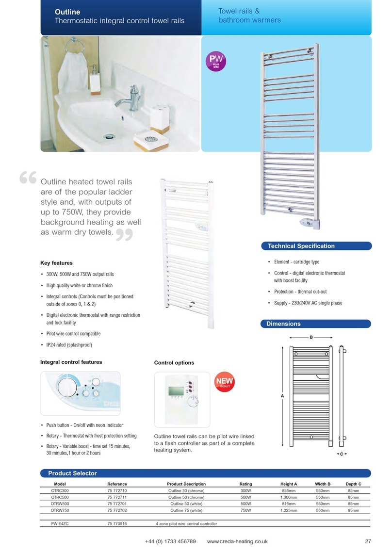 Creda PW E4ZC Technical specification Creda PW E4ZC Technical specification