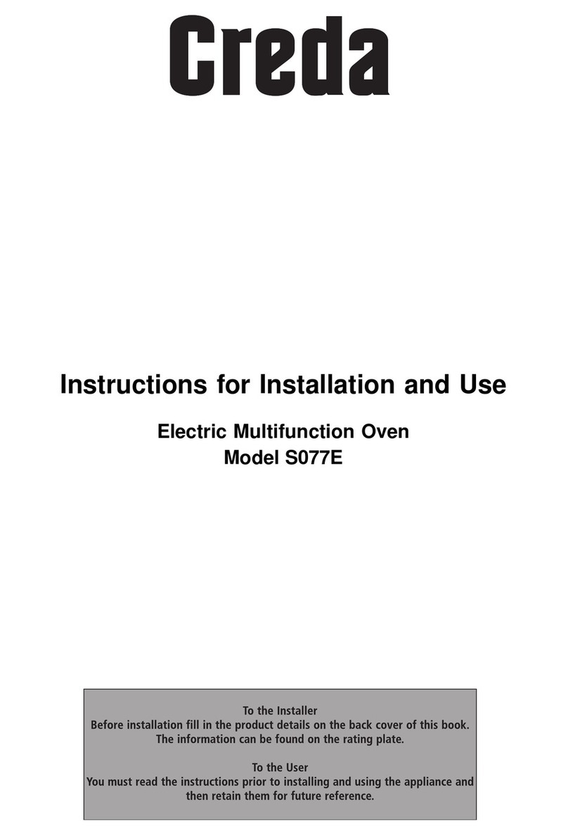 Creda S077E User manual