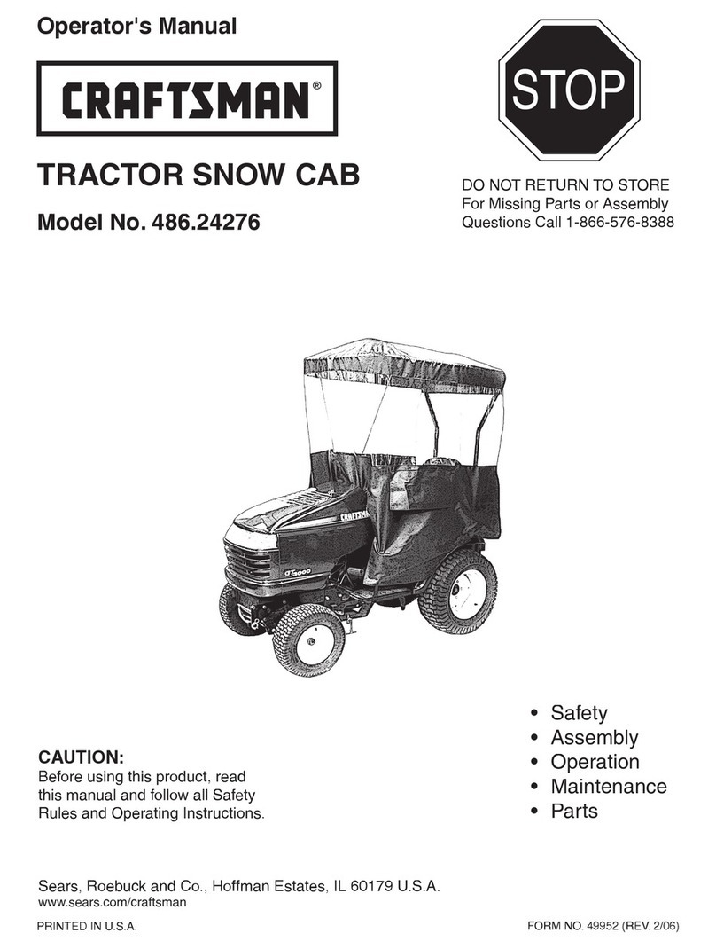 Craftsman SNOW CAB 486.24276 User manual