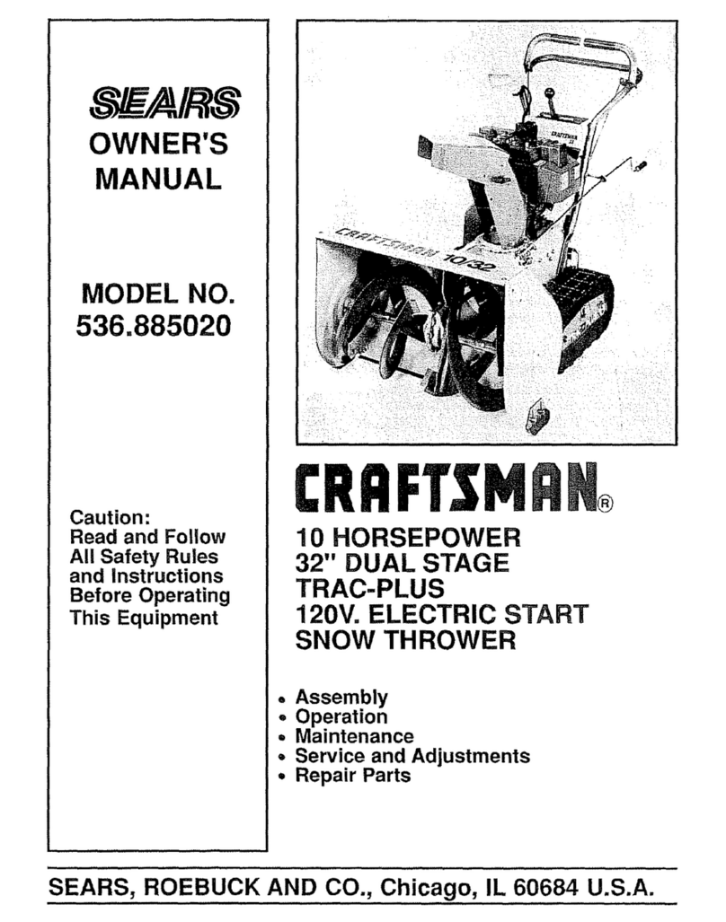 Craftsman SEARS 536.88502 User manual