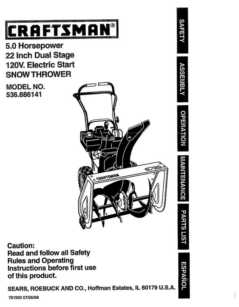 Craftsman 536.886141 User manual