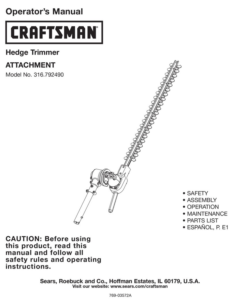 Craftsman 316.79249 Operator's manual