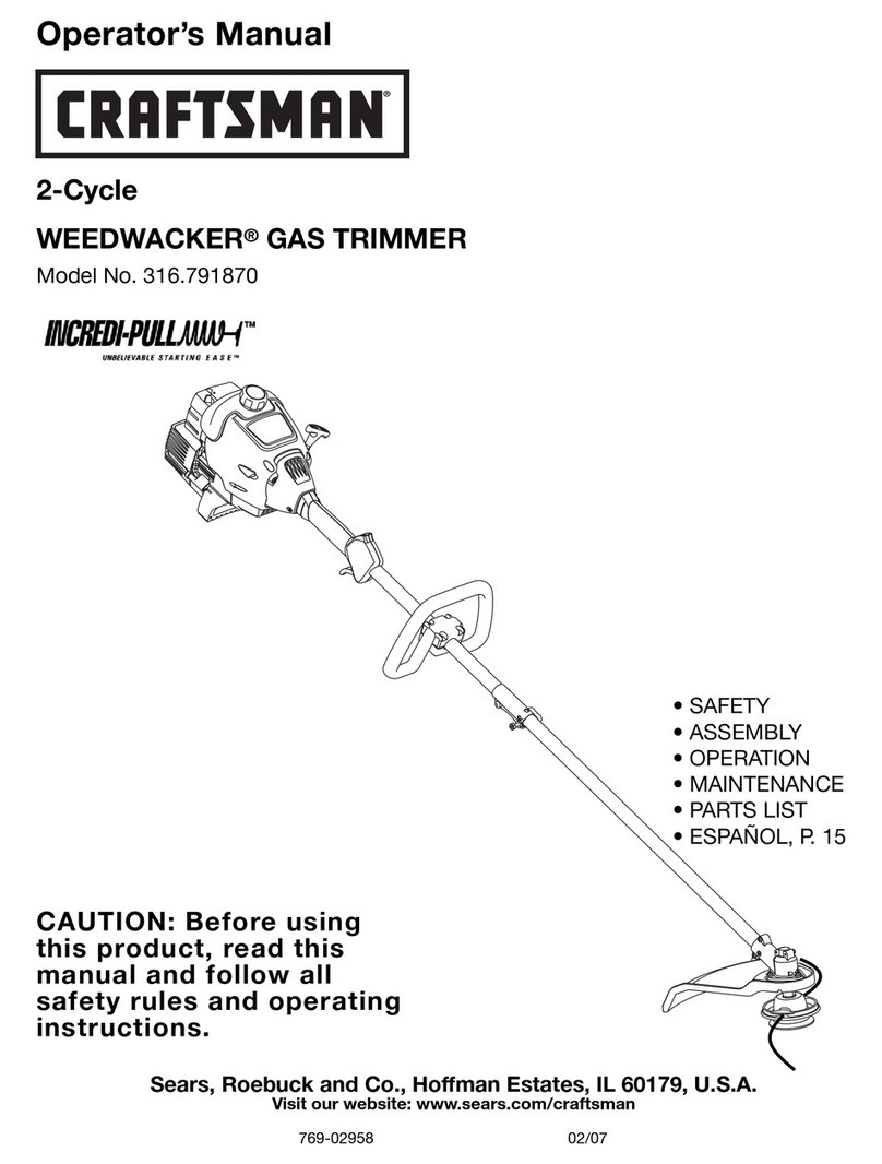 Craftsman 316.79187 Operator's manual