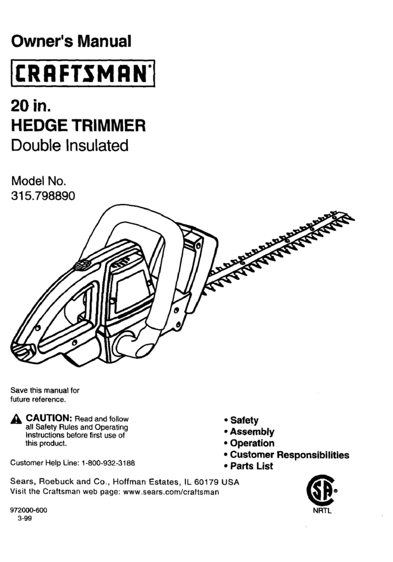 Craftsman 315.79889 owner's manual