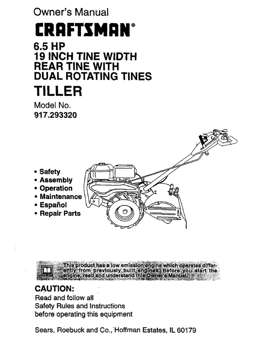 Craftsman TILLER 917.29332 User manual