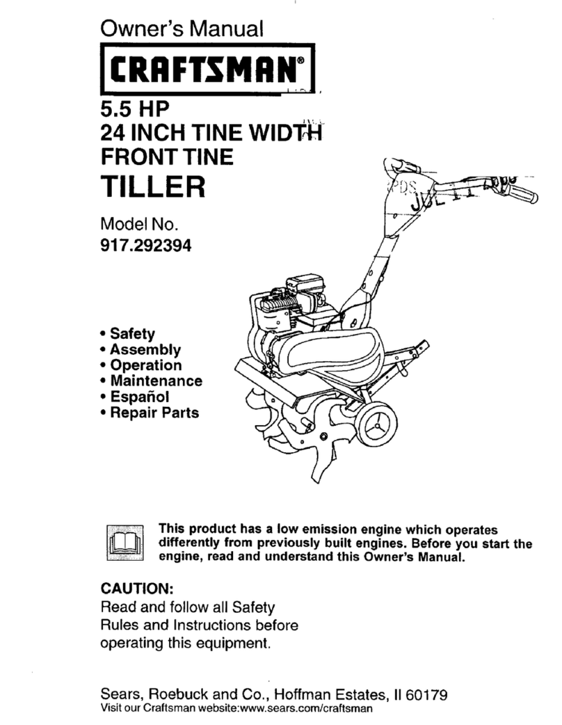 Craftsman TILLER 917.292394 User manual