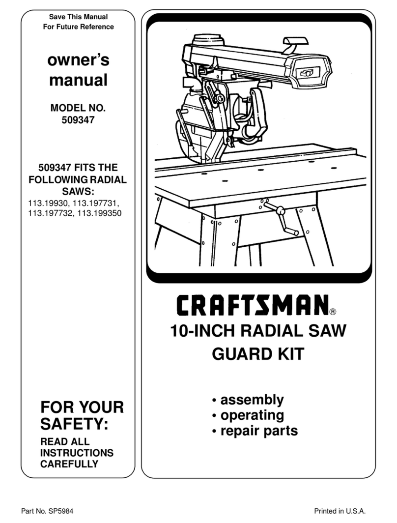 Craftsman 509347 User manual