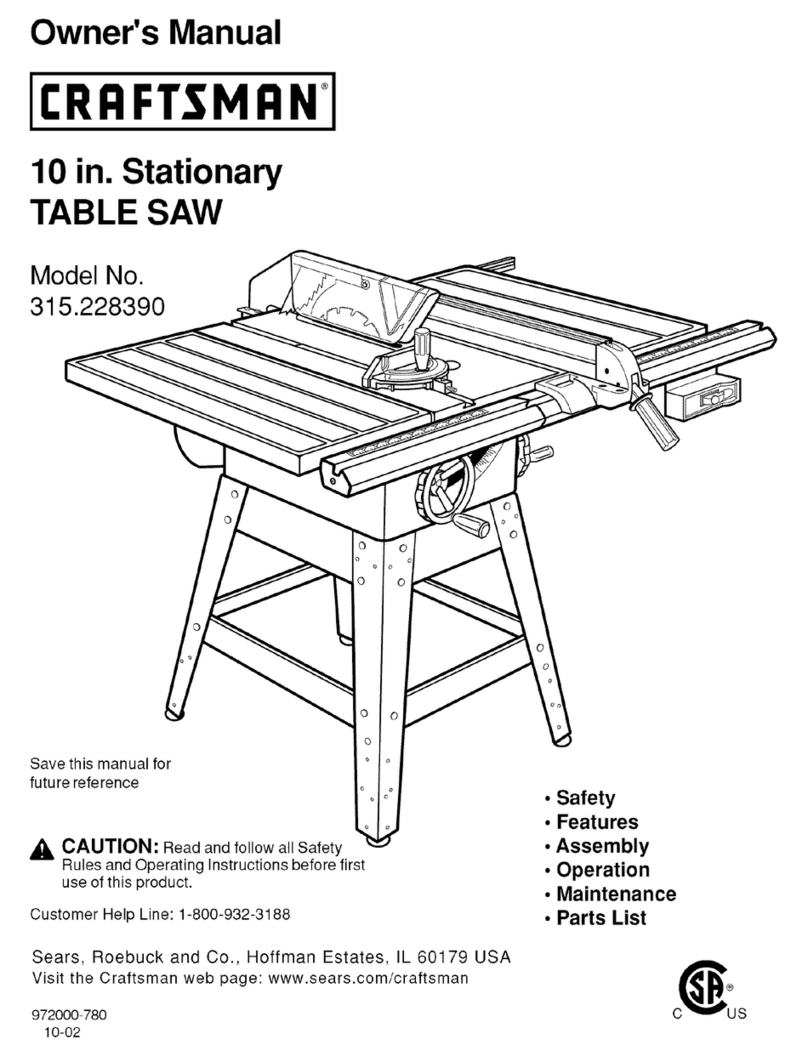 Craftsman 315.22839 owner's manual