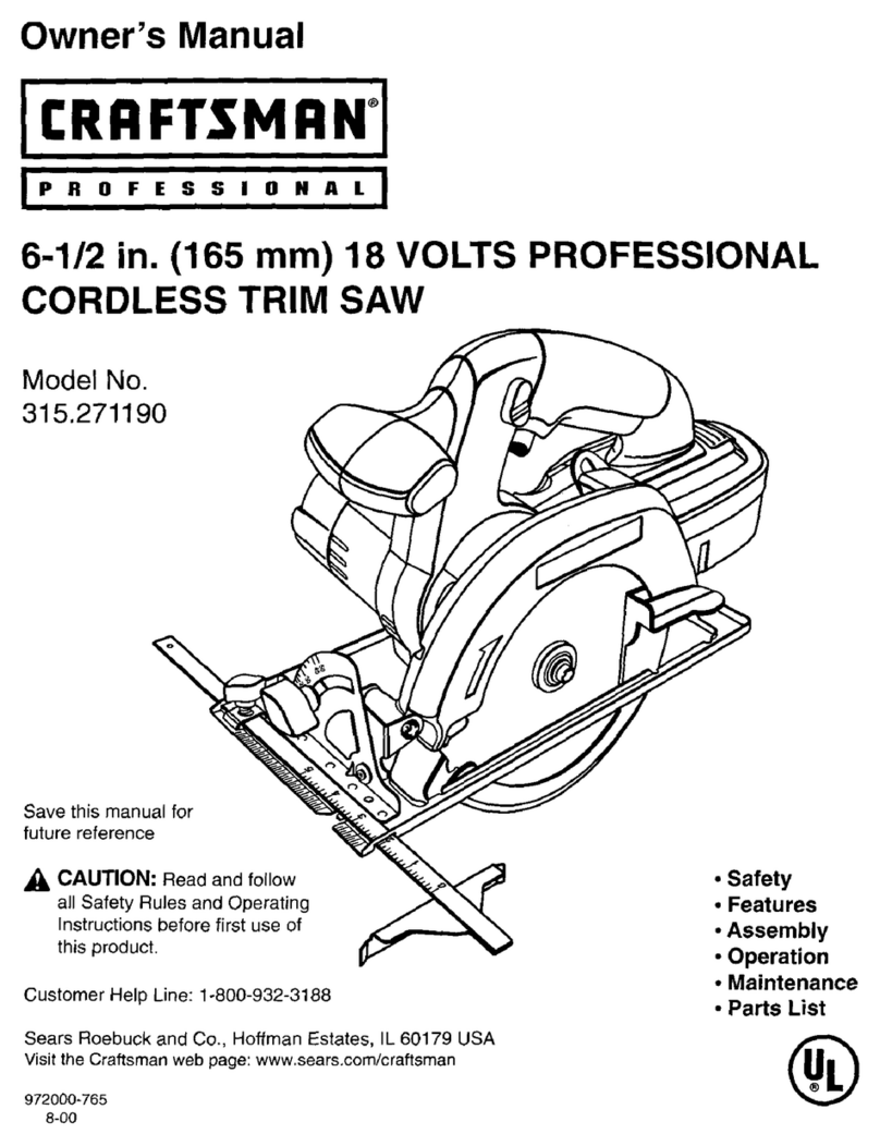 Craftsman 315.27119 User manual