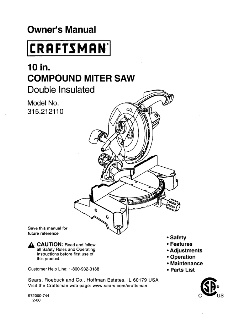 Craftsman 315.21211 User manual