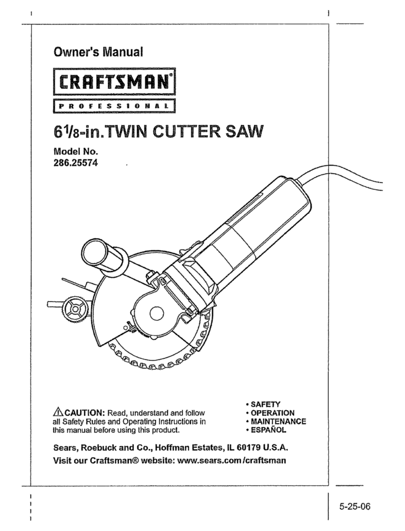 Craftsman 286.25574 owner's manual