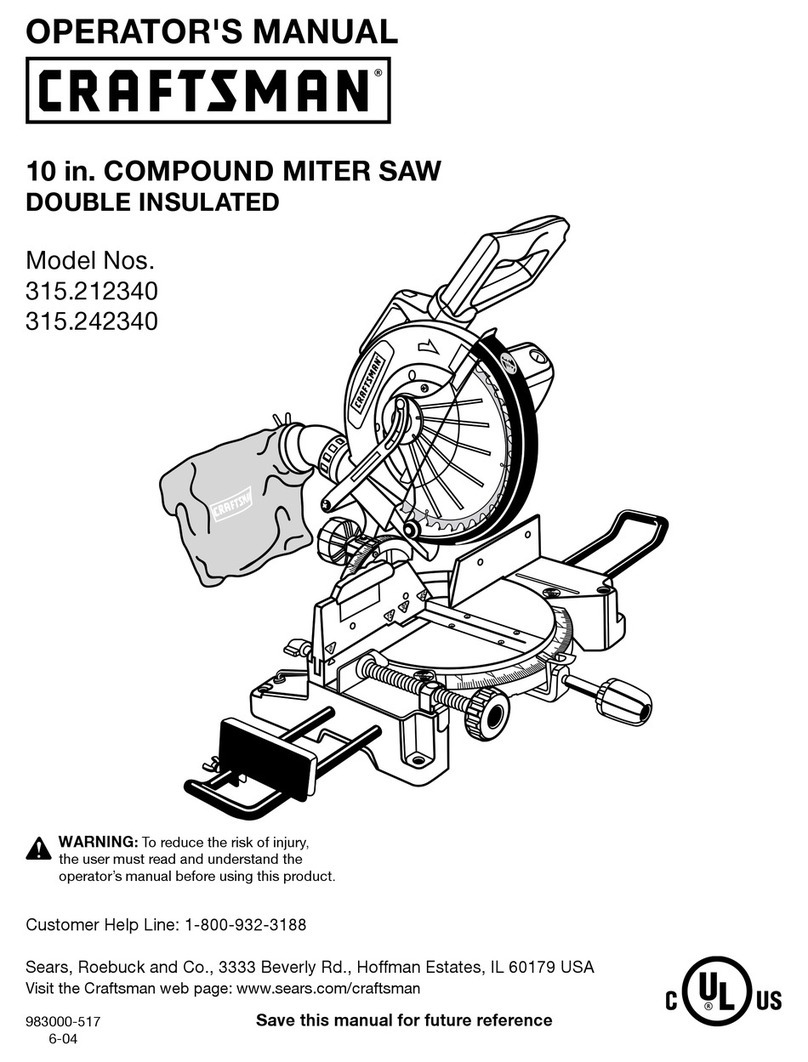 Craftsman 315.21234 User manual