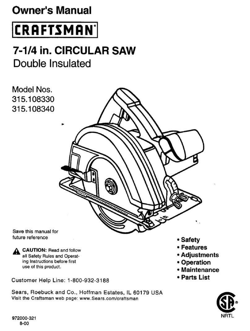 Craftsman 315.10833 User manual