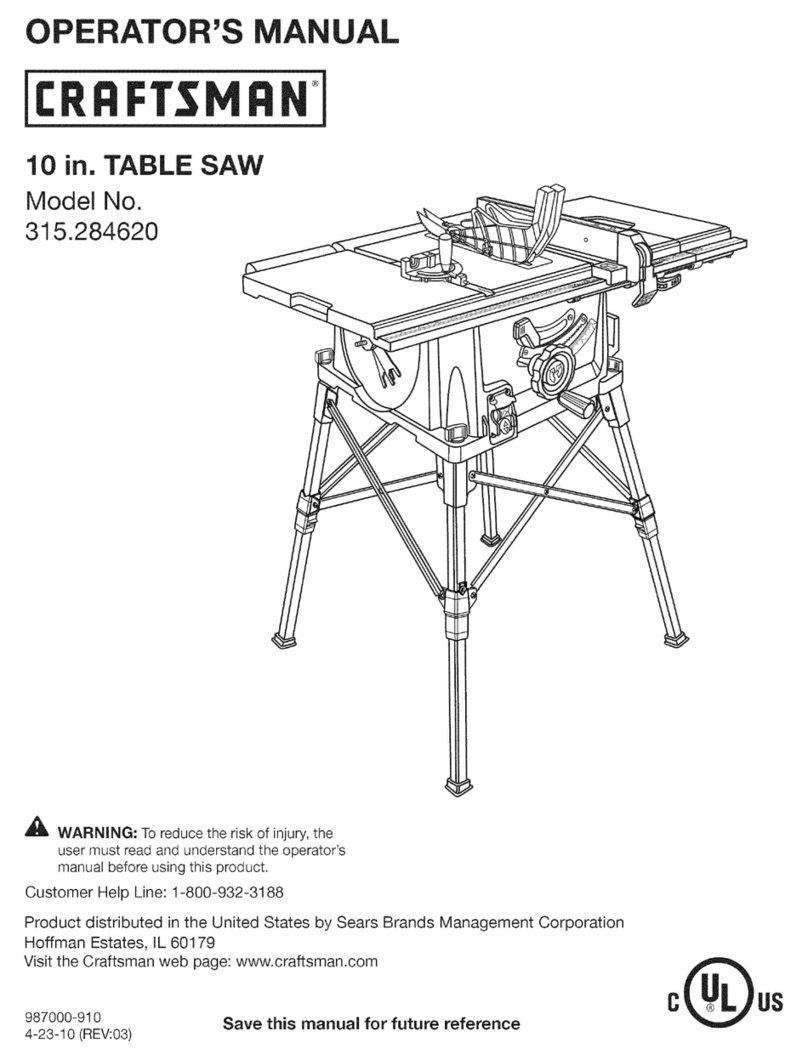 Craftsman 315.28462 Operator's manual