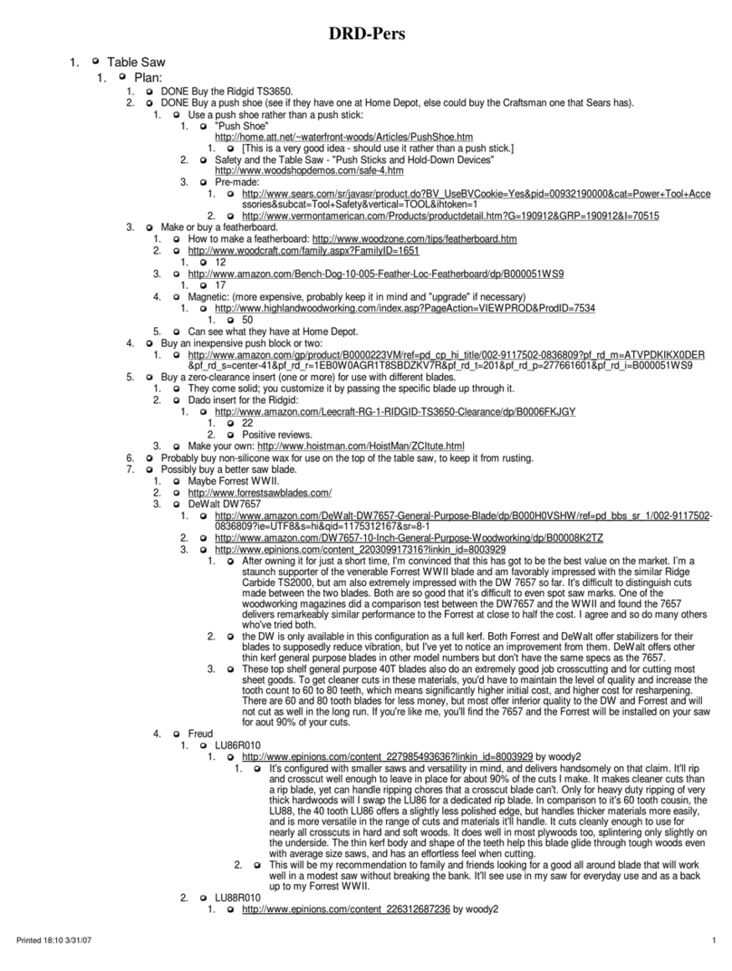 Craftsman TS3650 instruction manual