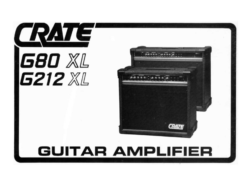 Crate G80XL User manual Crate G80XL User manual
