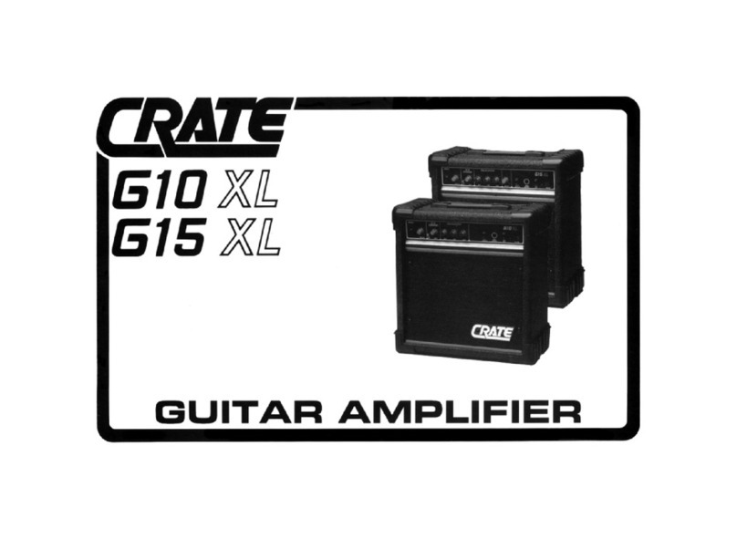 Crate G10XL User manual