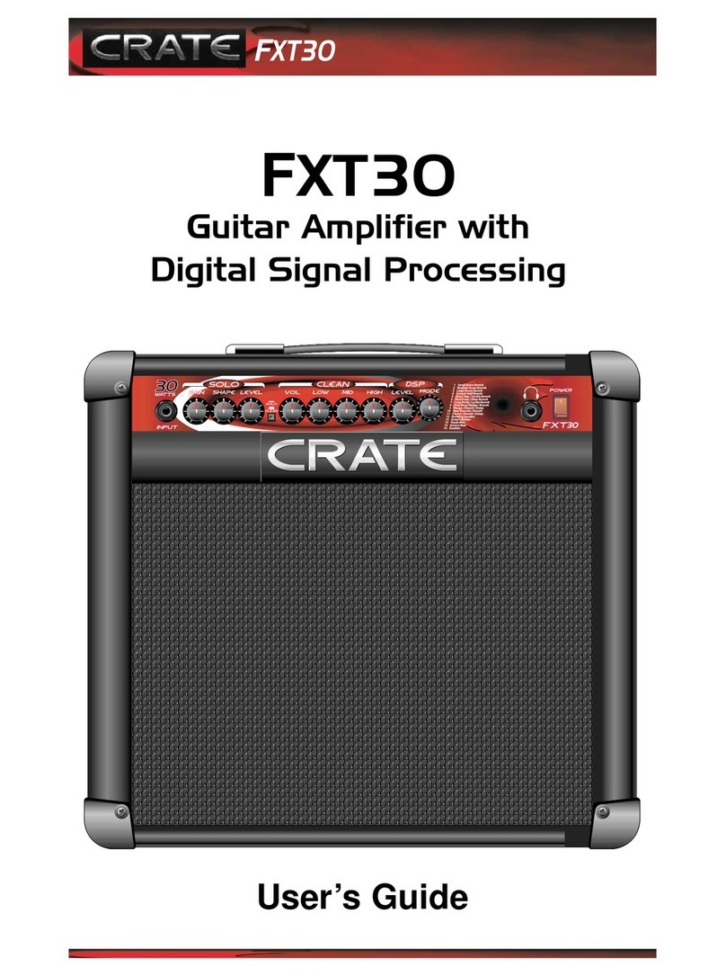 Crate FXT30 User manual Crate FXT30 User manual