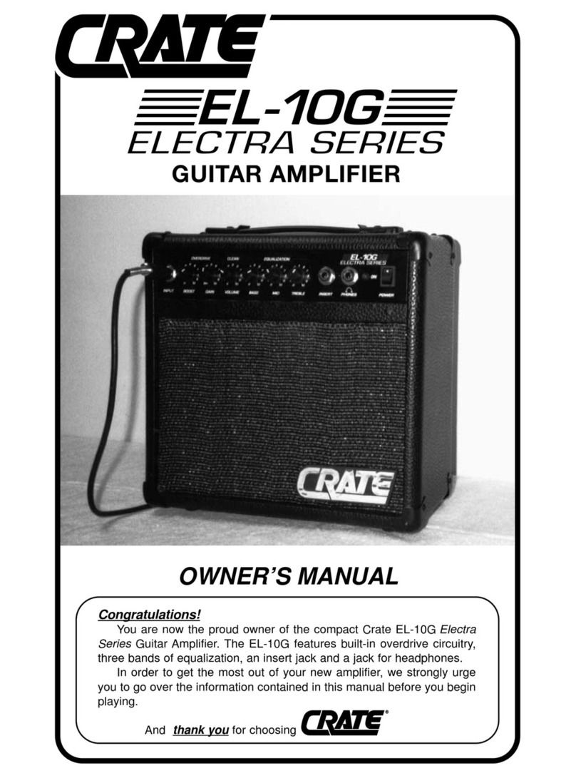 Crate ELECTRA SERIES EL-10G User manual