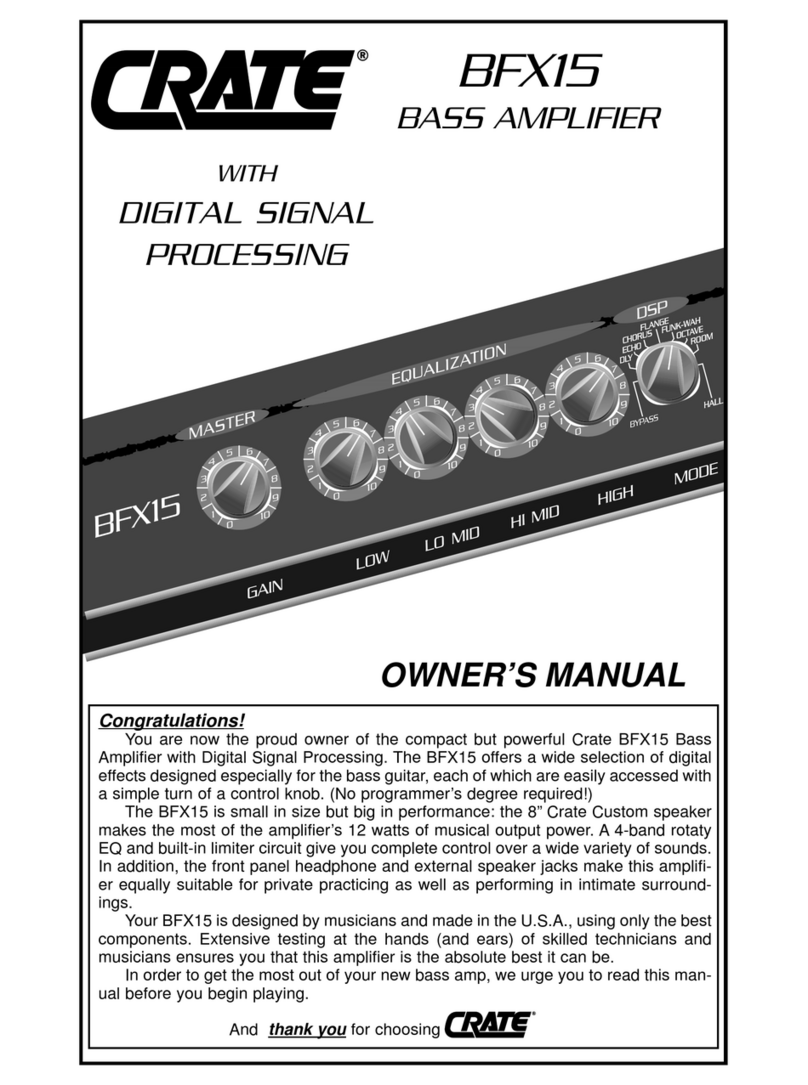 Crate BFX15 User manual Crate BFX15 User manual