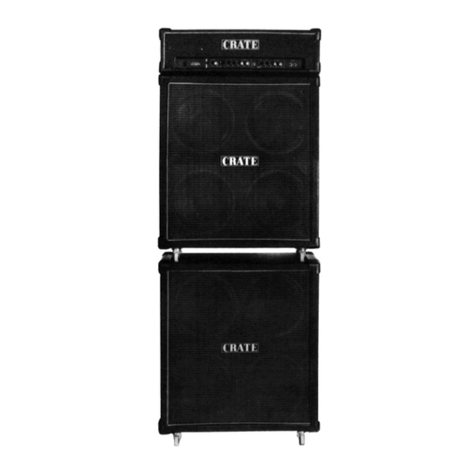 Crate Amplifier G1500 User manual