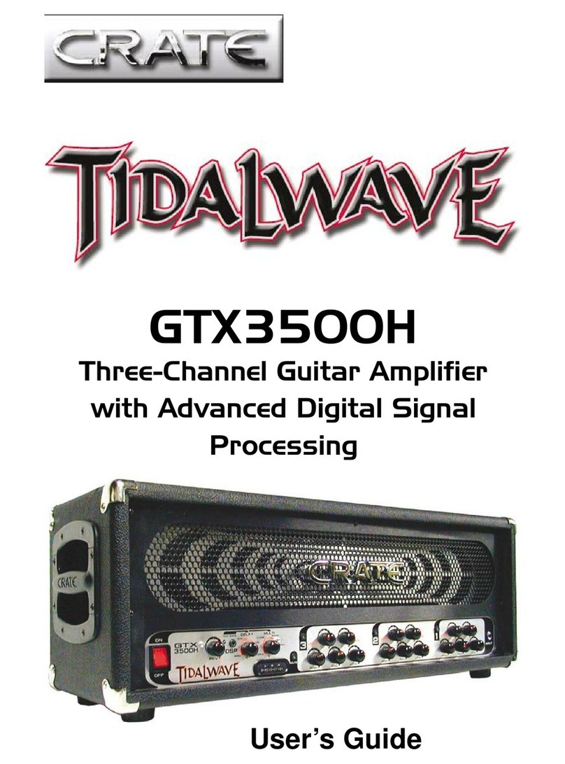 Crate TIDALWAVE GTX3500H User manual Crate TIDALWAVE GTX3500H User manual