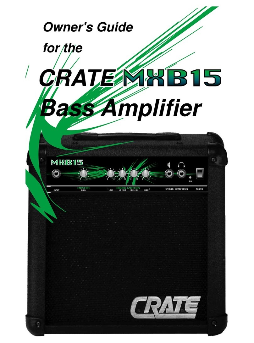 Crate MXB15 owner's guide