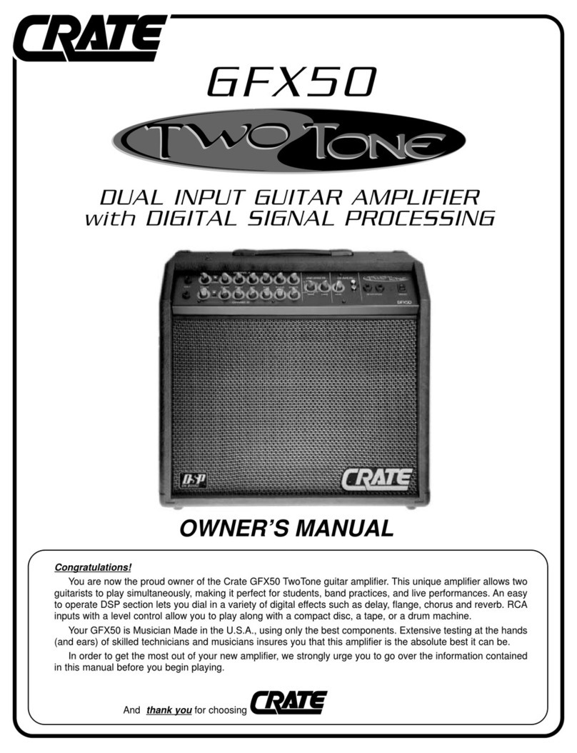 Crate TWOTONE GFX50 User manual