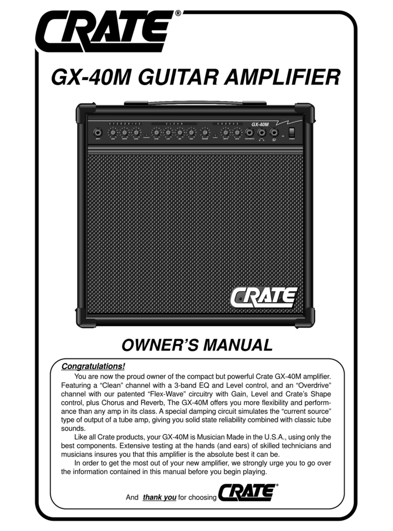 Crate GX-40M User manual