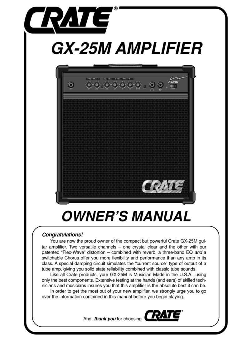 Crate GX-25M User manual