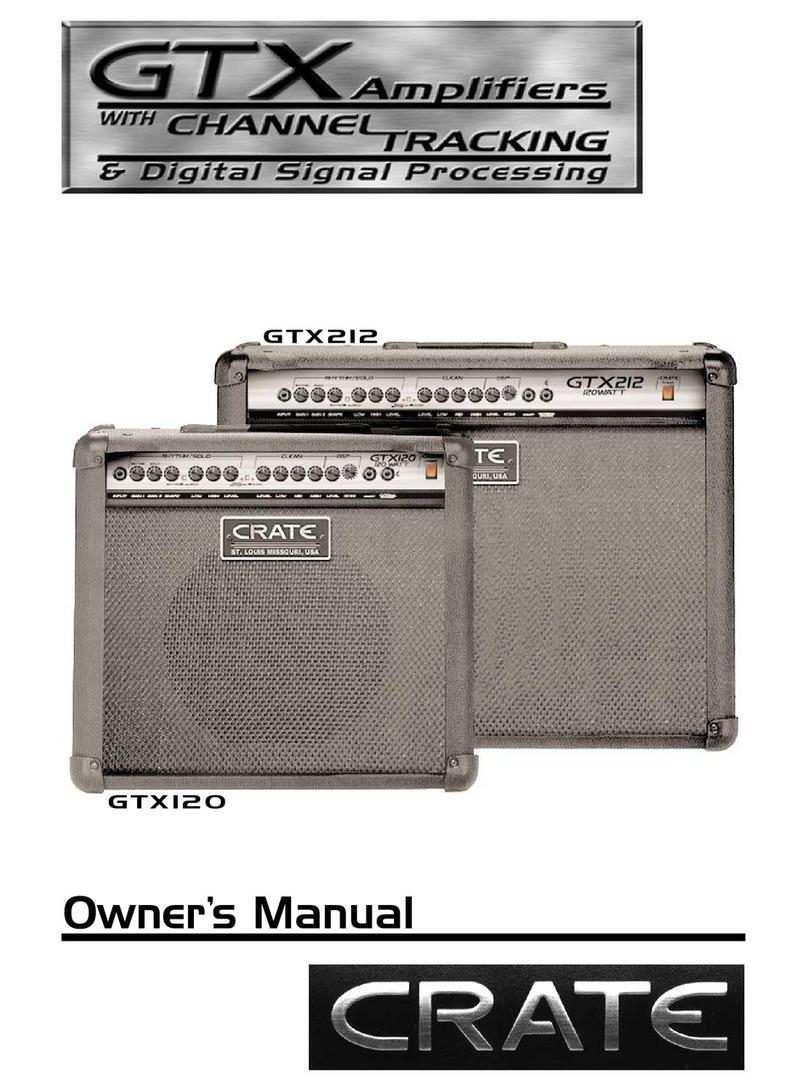 Crate GTX212 User manual