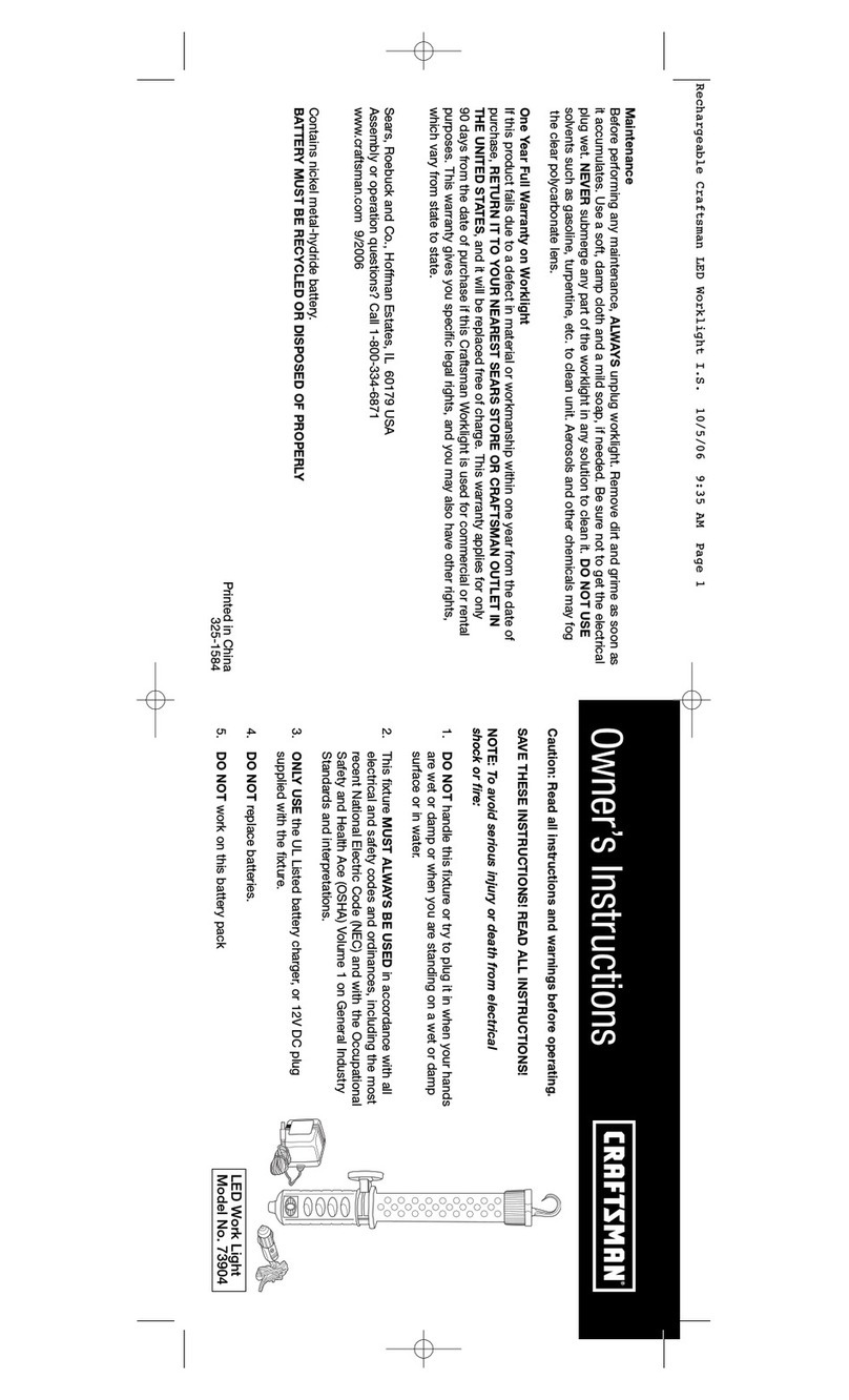 Craftsman 73904 Owner's instructions Craftsman 73904 Owner's instructions