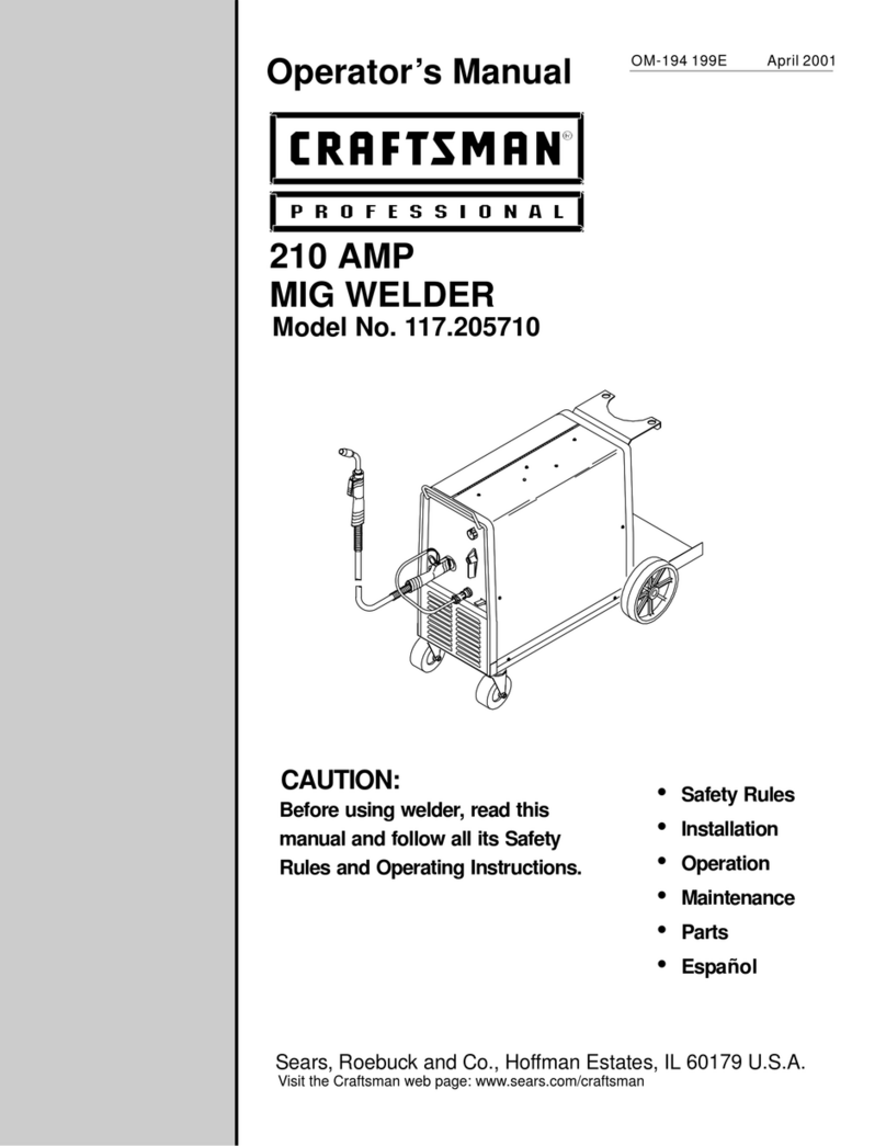 Craftsman 117.205710 Operator's manual