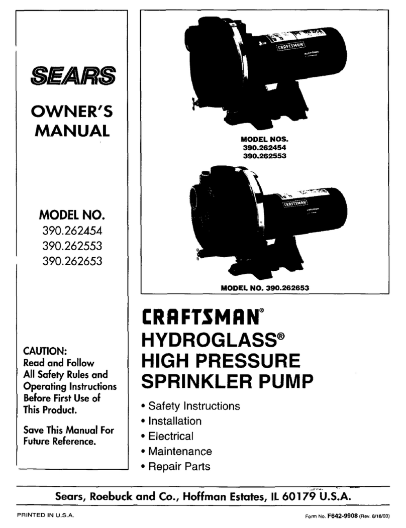 Craftsman HYDROGLASS 390.262454 owner's manual