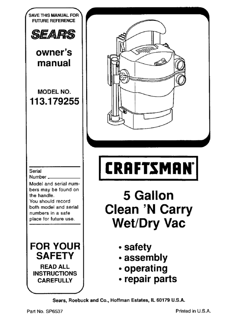 Craftsman SEARS 113.179255 owner's manual