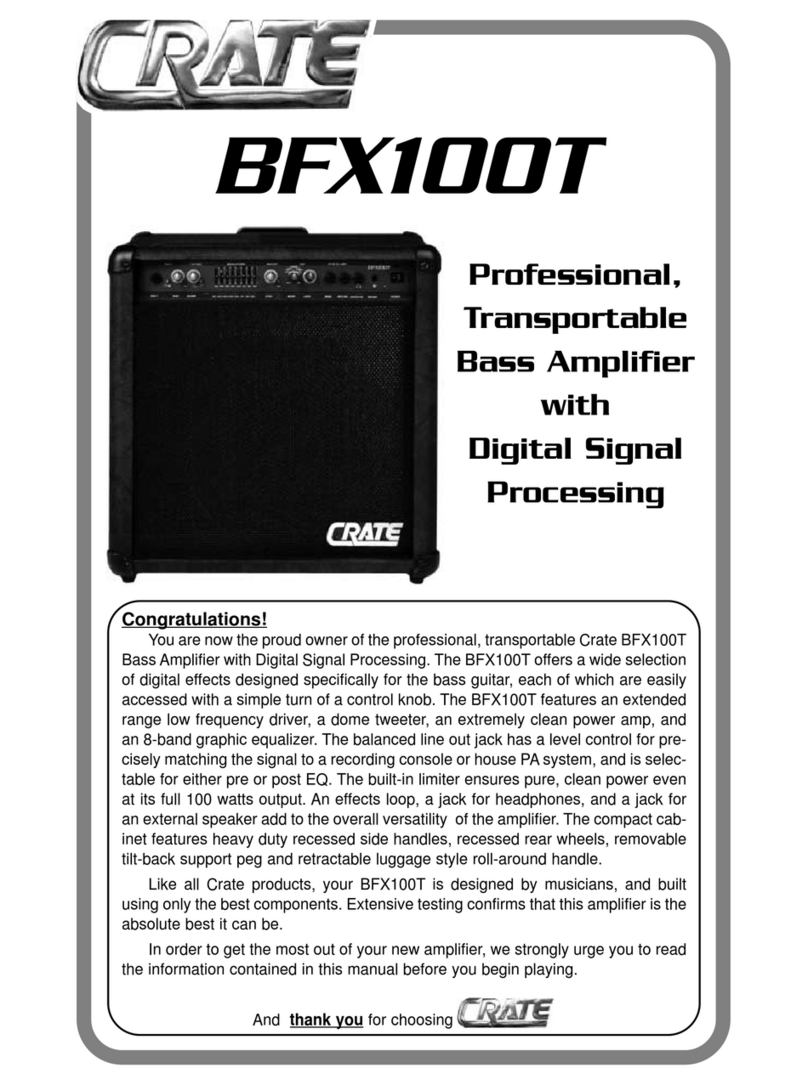 Crate BFX100T User manual Crate BFX100T User manual