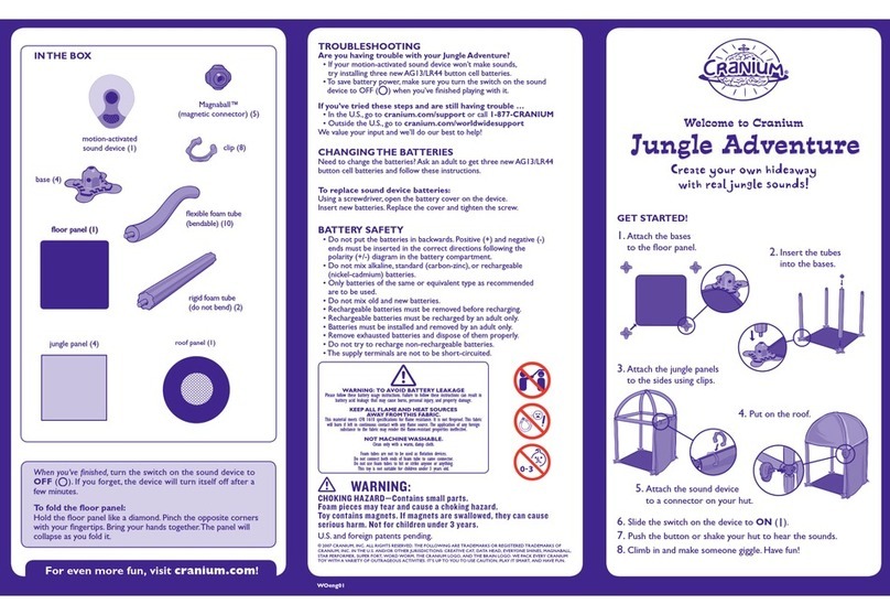 Cranium Jungle Adventure User manual Cranium Jungle Adventure User manual
