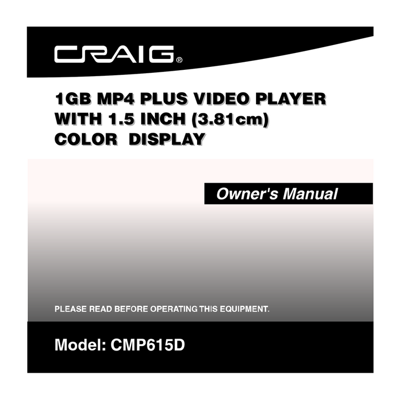 Craig CMP615D owner's manual
