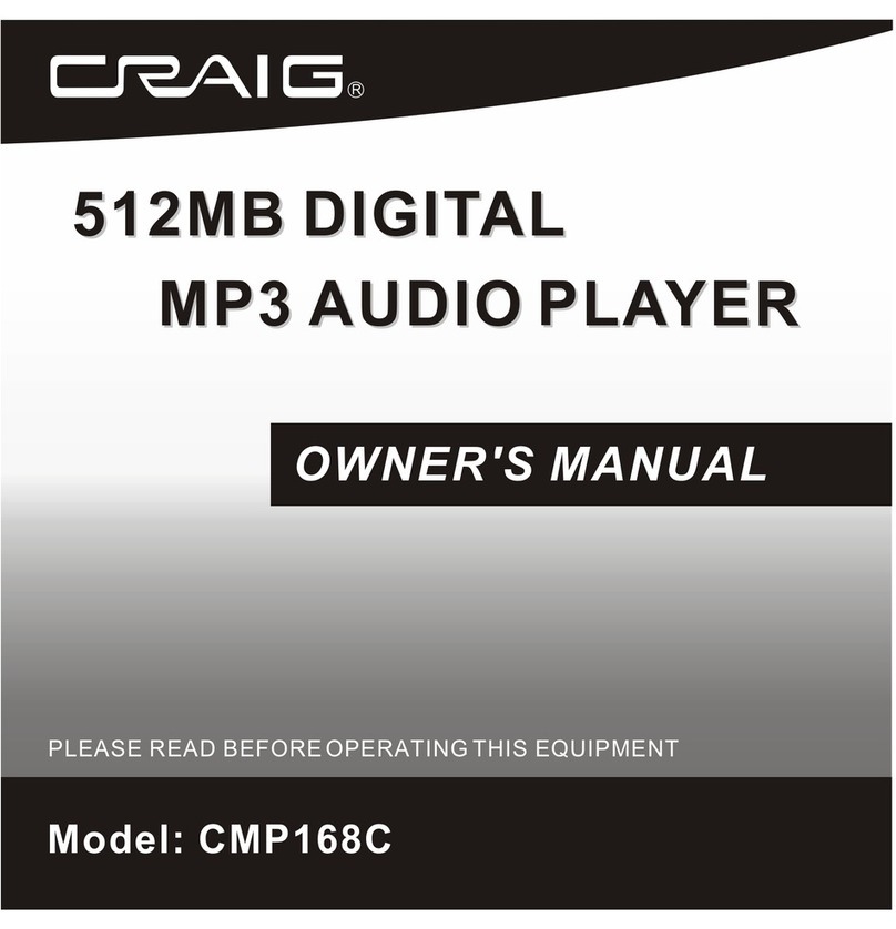 Craig CMP168C User manual