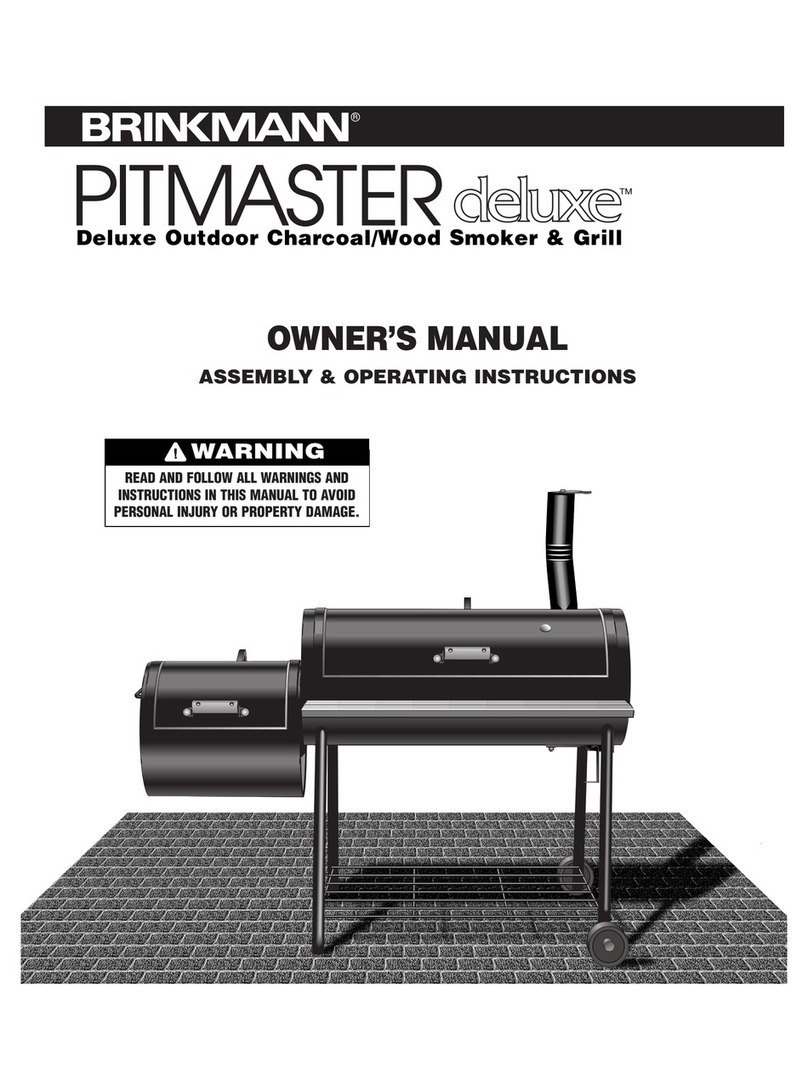 Brinkmann Pitmaster Delux Charcoal/Wood Smoker User manual
