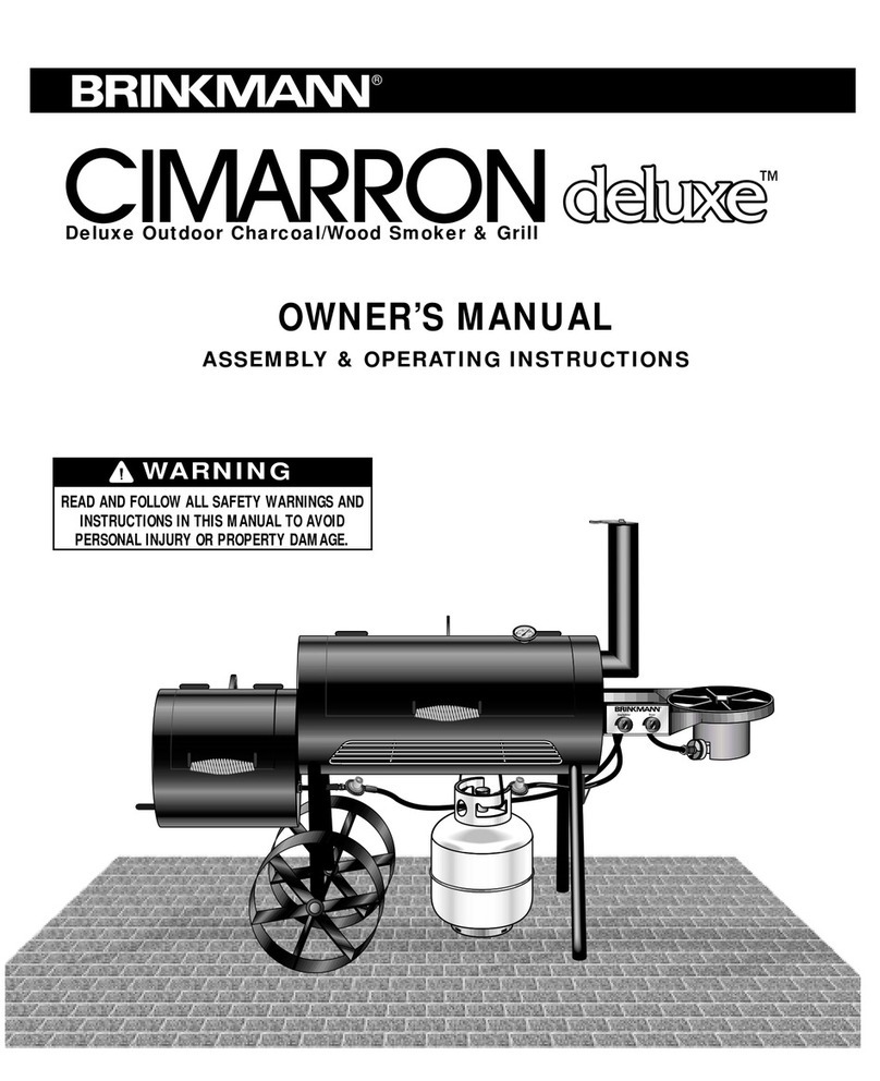 Brinkmann CHARCOAL SMOKER User manual