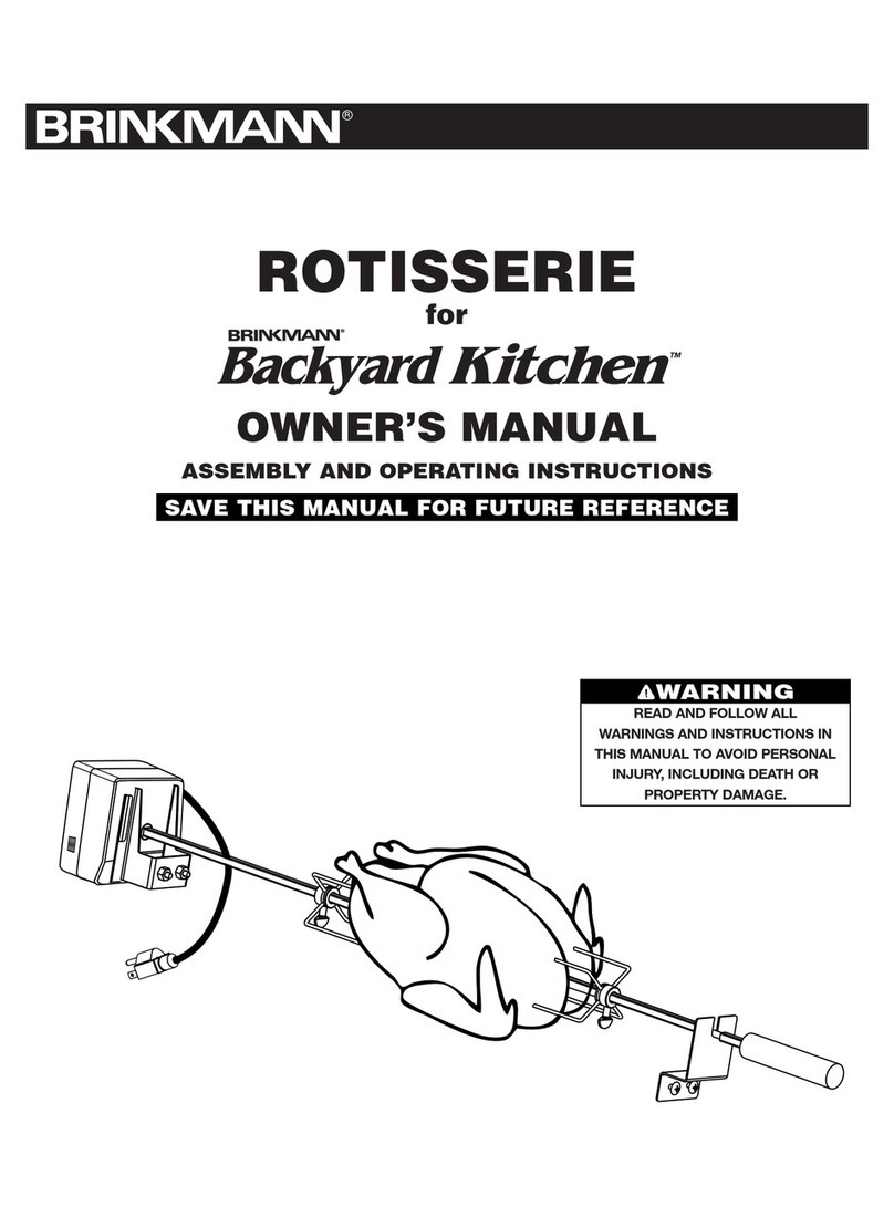 Brinkmann ROTISSERIE owner's manual