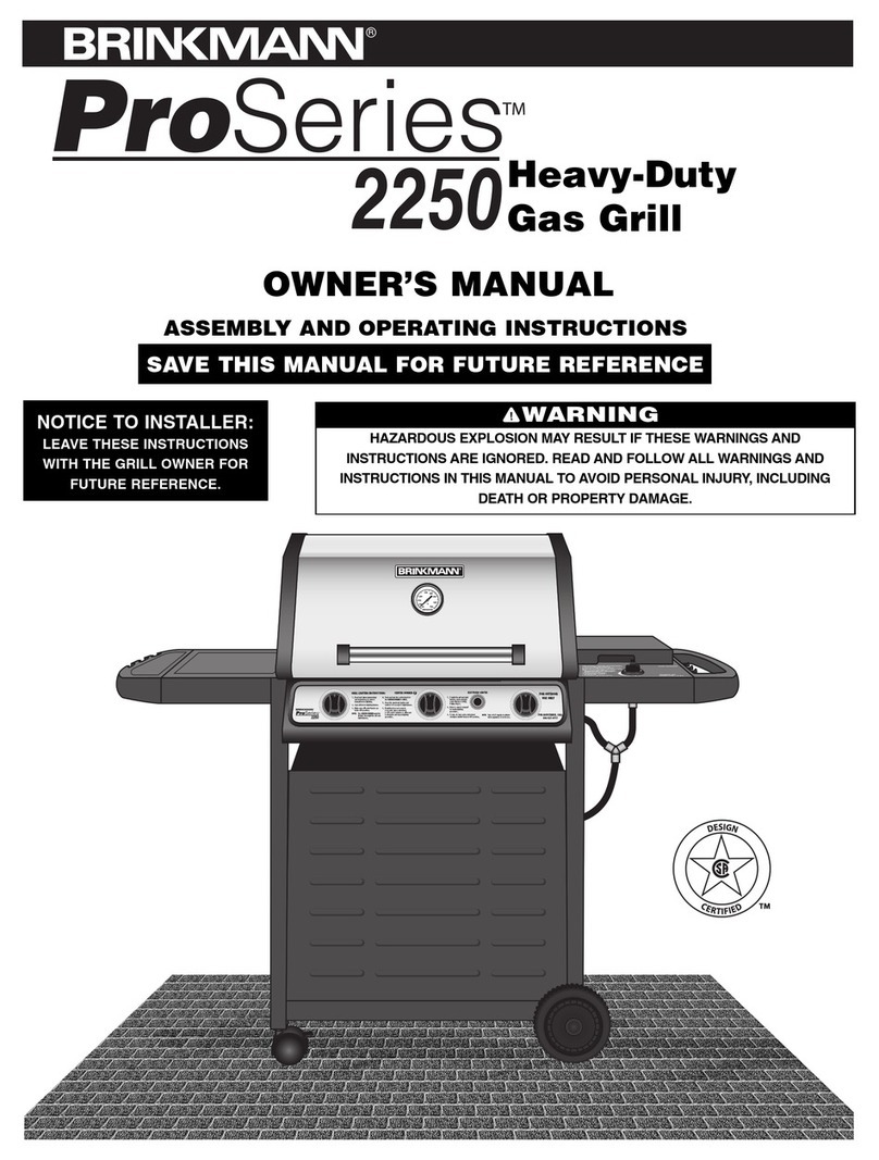 Brinkmann Grand Gourmet 2250 owner's manual Brinkmann Grand Gourmet 2250 owner's manual