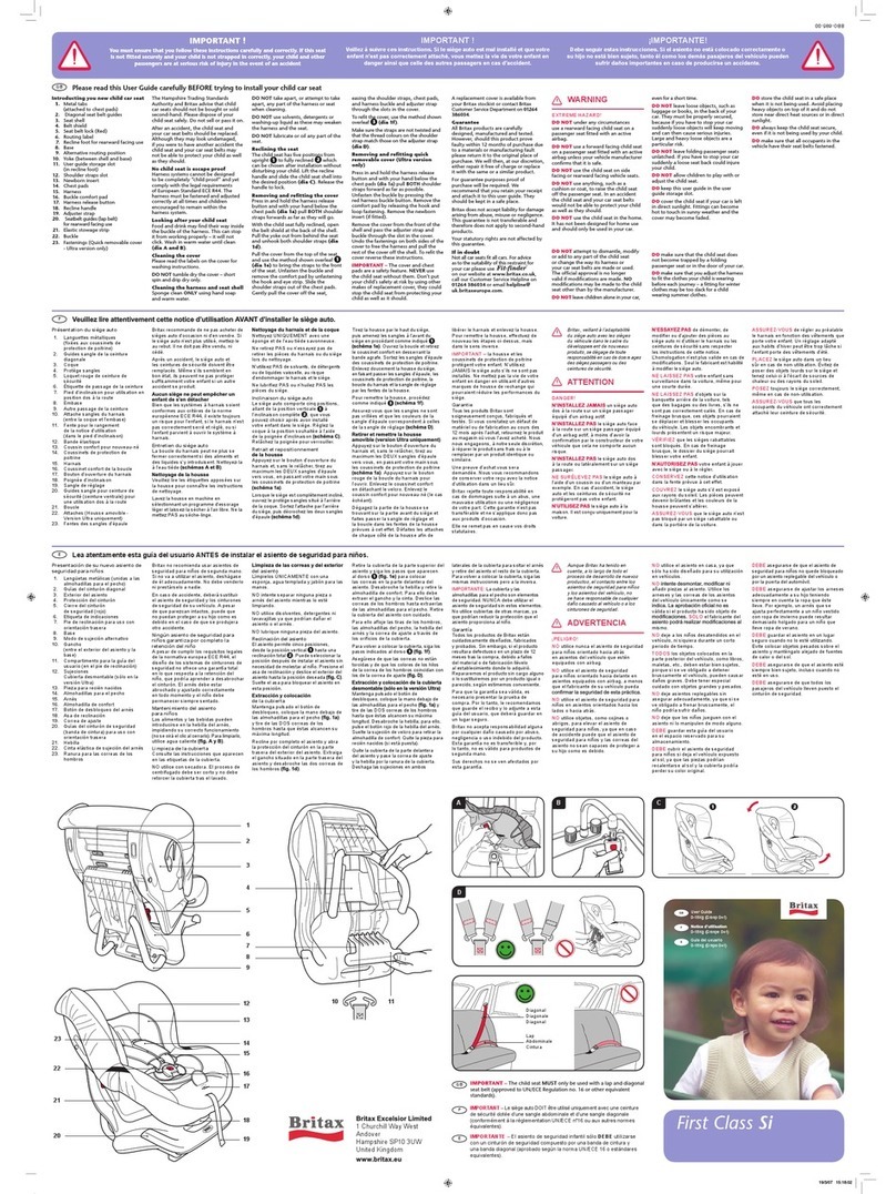Britax First Class Si user guide