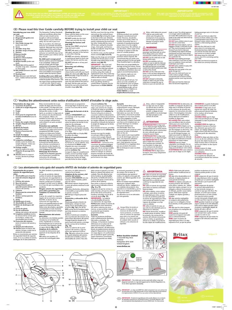 Britax ECLIPSE none User manual Britax ECLIPSE none User manual