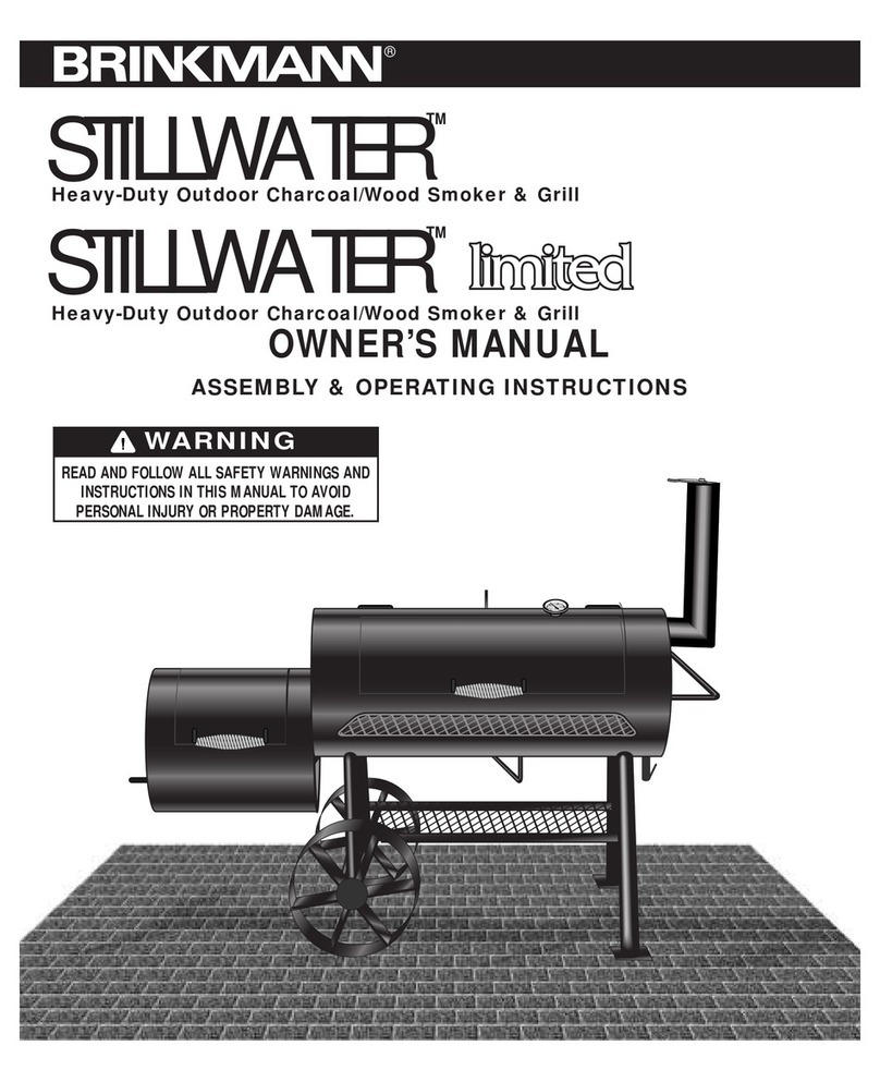 Brinkmann Stillwater Charcoal/Wood Smoker & Grill User manual
