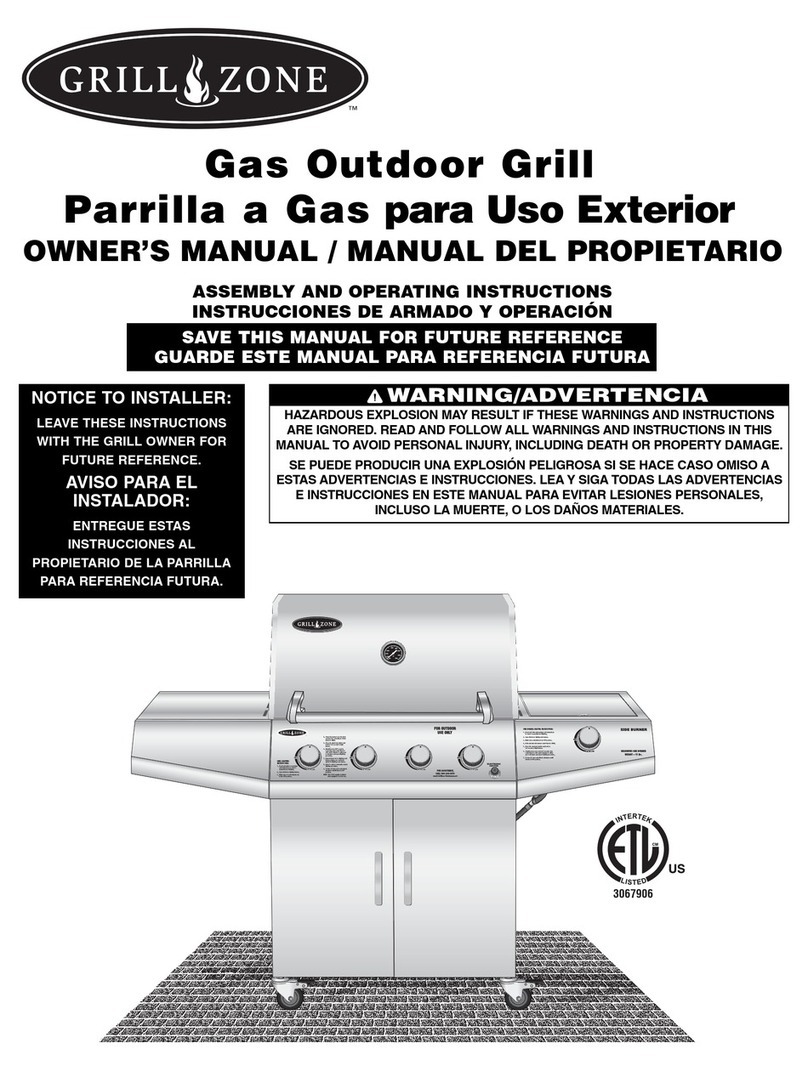 Brinkmann Grill Zone 810-4415-T owner's manual