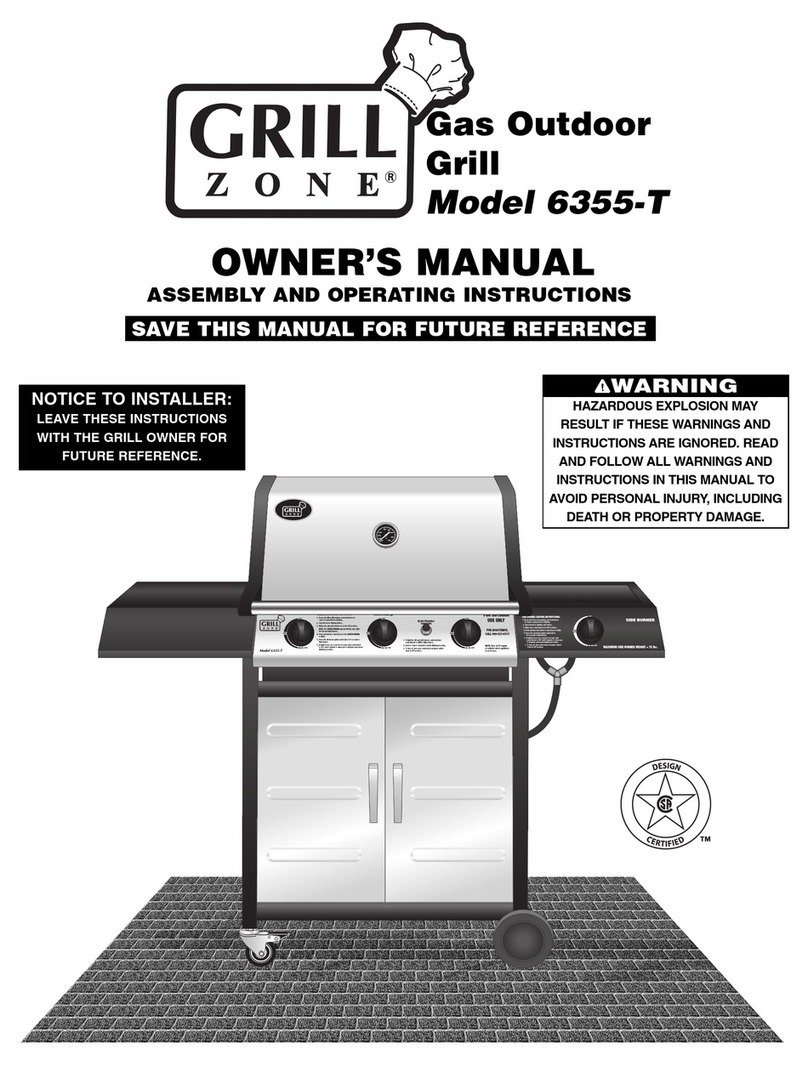 Brinkmann Grill Zone 6355-T User manual