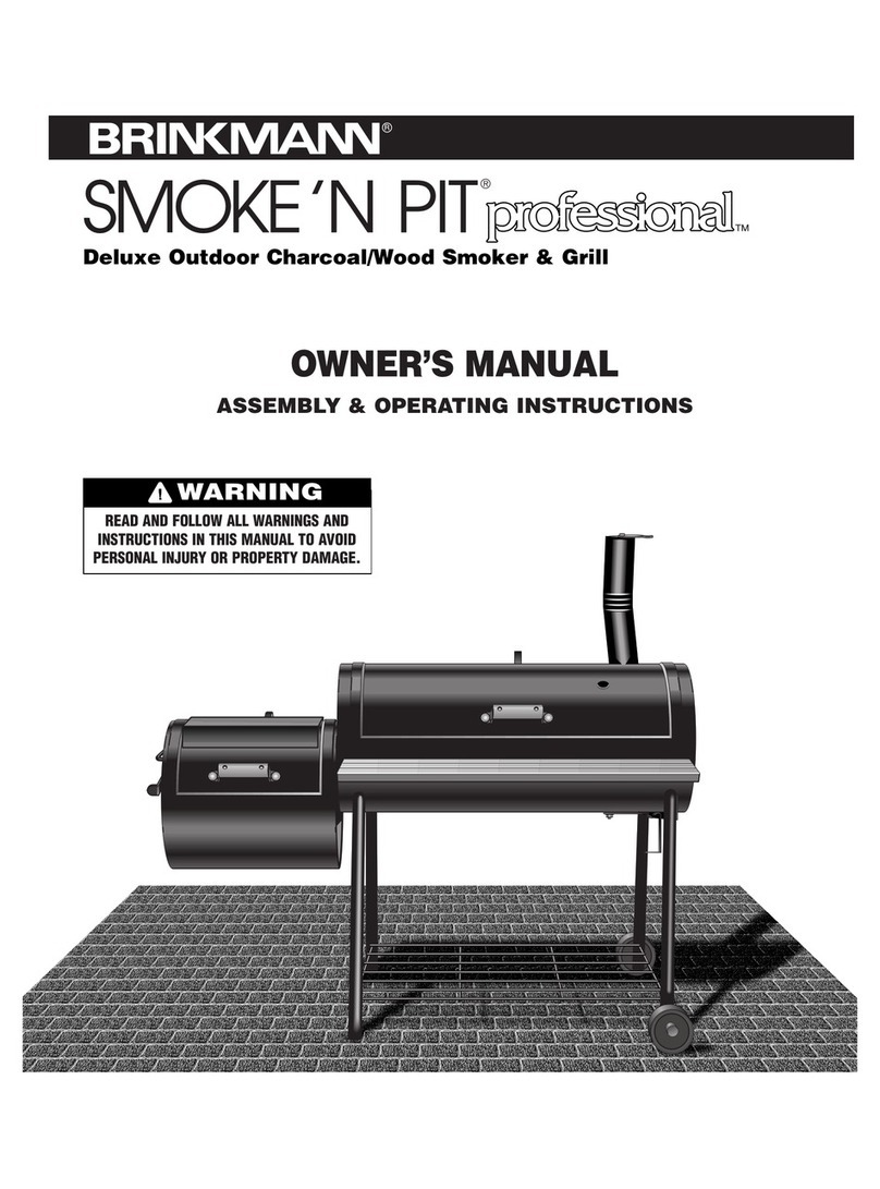 Brinkmann SMOKE 'N PIT User manual