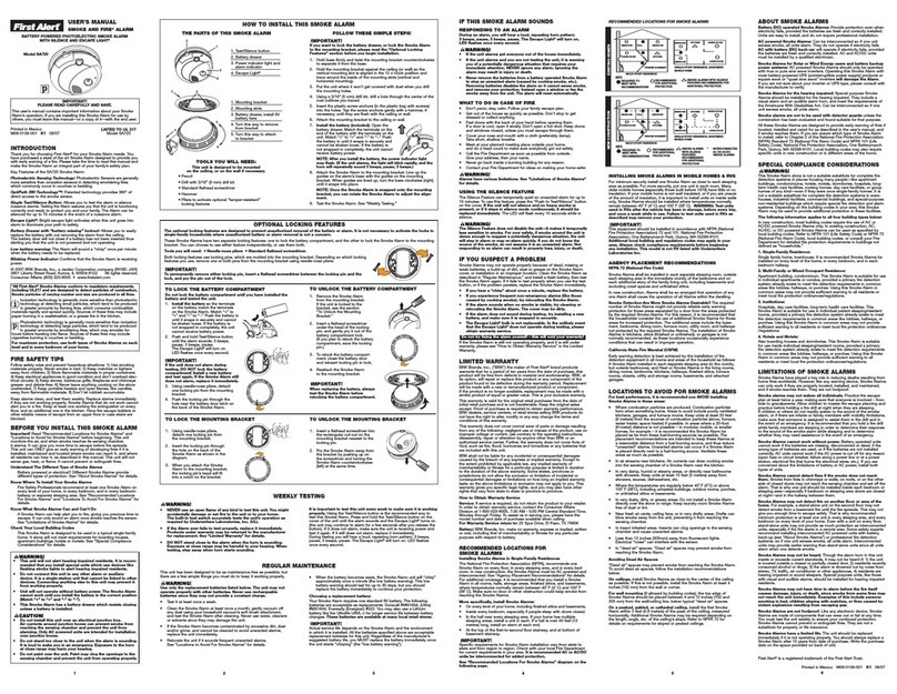 First Alert SA720 User manual